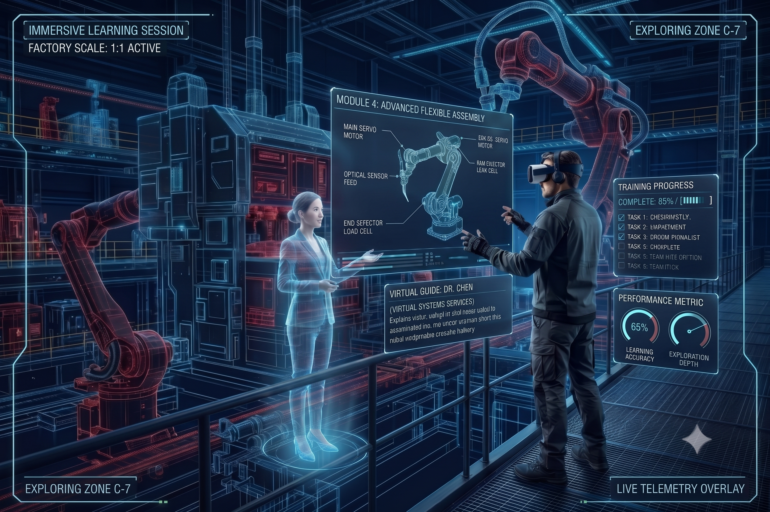 VR training session
